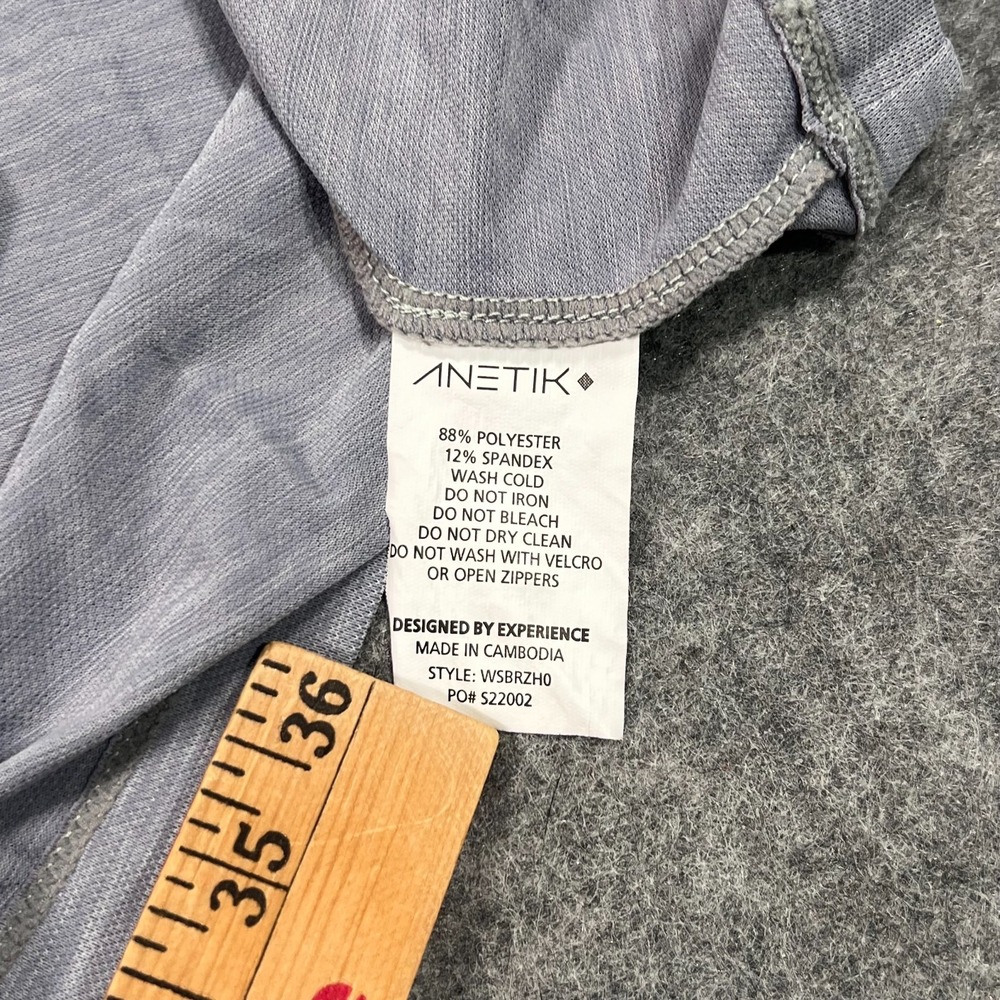 Anetik Alloy Heathered Breeze Tech Hooded Long Sleeve T-Shirt Women's Size Small - Picture 4 of 7